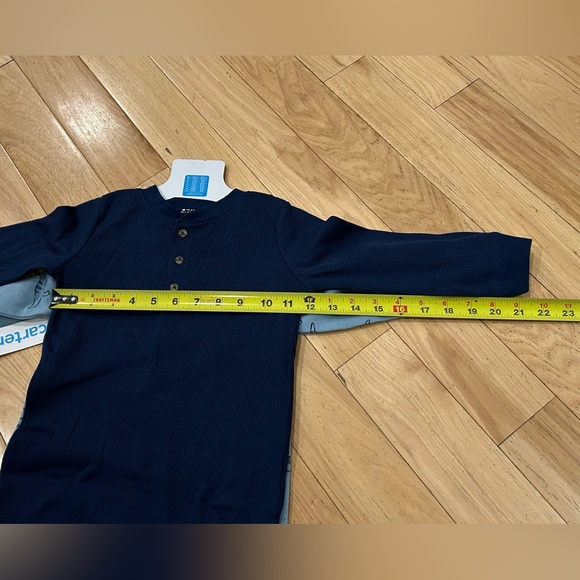 NWT Carter’s 2-pack Blue Pants Romper with Dinosaurs - Baby Boy Size 24 Months - Picture 6 of 6